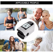 X1805 Oxygen Saturation Detector Medical Monitoring Heart Rate Finger Clip Oximeter (Blue)