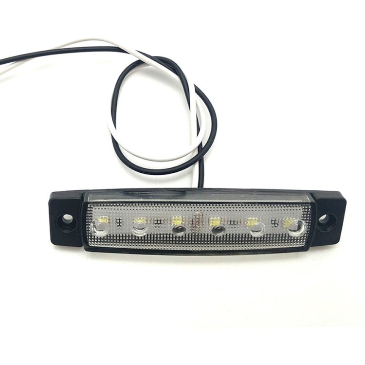 4 PCS 12V 6 SMD Auto Car Bus Truck Wagons External Side Marker Lights LED Trailer Indicator Light Rear Side Lamp(White) - free shipping - PMC TechLife - Order now!