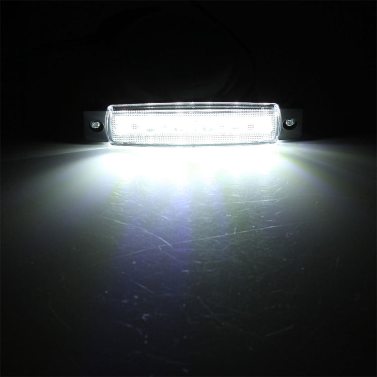 4 PCS 12V 6 SMD Auto Car Bus Truck Wagons External Side Marker Lights LED Trailer Indicator Light Rear Side Lamp(White) - free shipping - PMC TechLife - Order now!