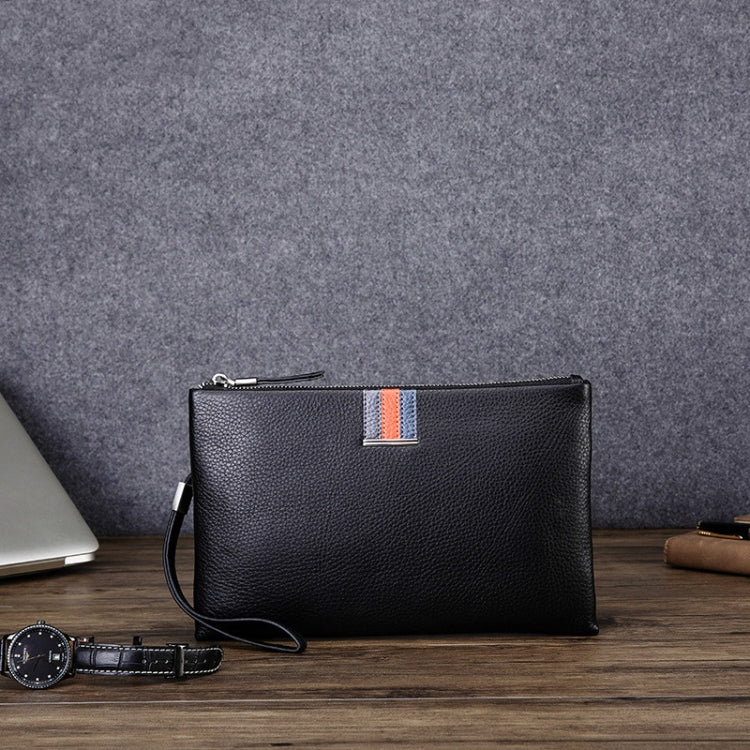Men Leather Casual Clutch Leather Smart Anti-Theft & Anti-Lost Coin Purse, Size:Small