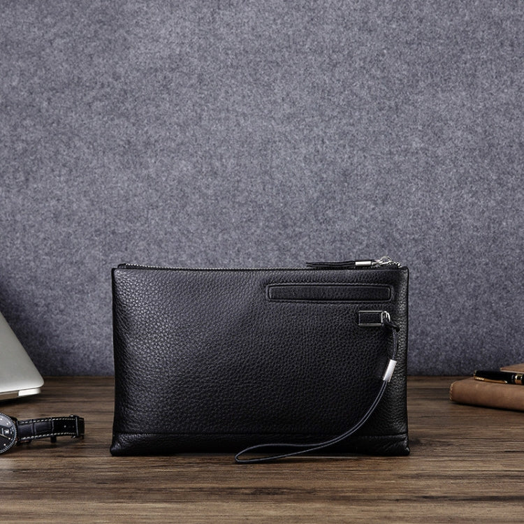 Men Leather Casual Clutch Leather Smart Anti-Theft & Anti-Lost Coin Purse, Size:Small