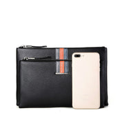Men Leather Casual Clutch Leather Smart Anti-Theft & Anti-Lost Coin Purse, Size:Small