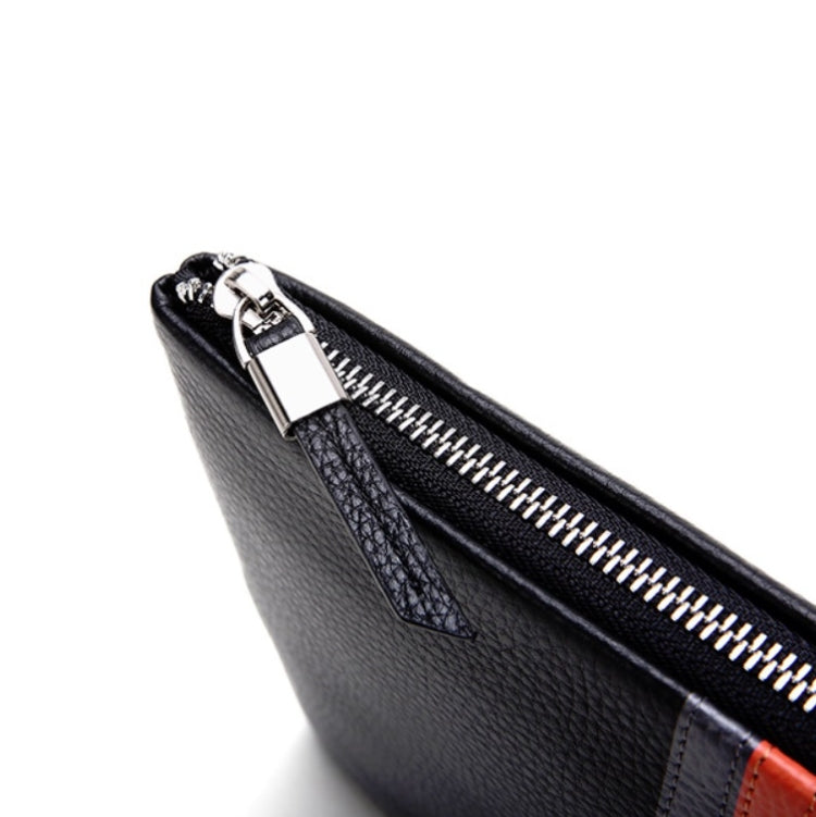 Men Leather Casual Clutch Leather Smart Anti-Theft & Anti-Lost Coin Purse, Size:Small