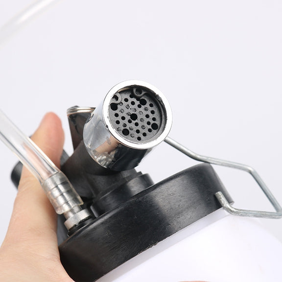 Pneumatic Brake Fluid Changer Automobile Brake Fluid Replacement Joint Filler Emptying Tool Brake Fluid Change Tool, Style:Double Pot