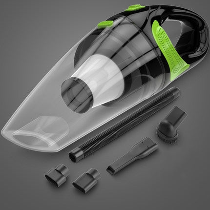 Wireless Car Vacuum Cleaner Handheld Mini Vacuum Cleaner Super Suction Wet And Dry Dual Use Portable Vacuum Cleaner(Transparent+Green) - free shipping - PMC TechLife - Order now!