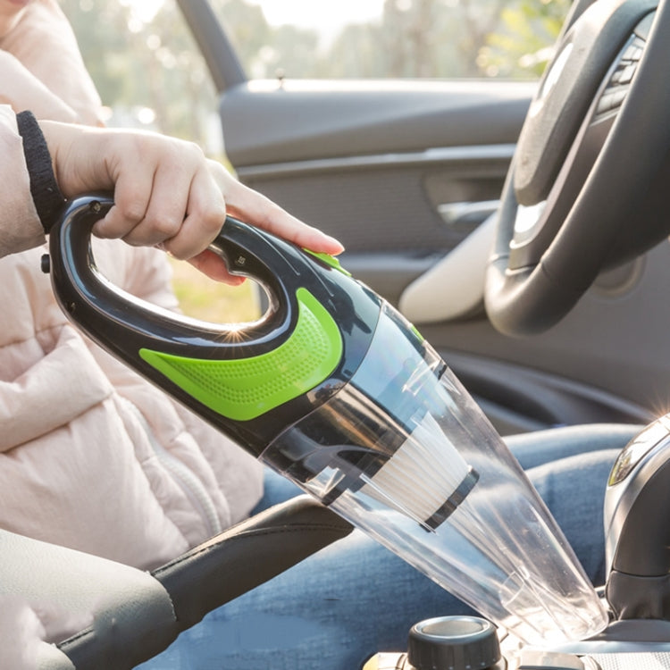 Wireless Car Vacuum Cleaner Handheld Mini Vacuum Cleaner Super Suction Wet And Dry Dual Use Portable Vacuum Cleaner(Black+Green) - Vacuum Cleaner by PMC TechLife | Online Shopping South Africa | PMC TechLife | Buy Now Pay Later Mobicred