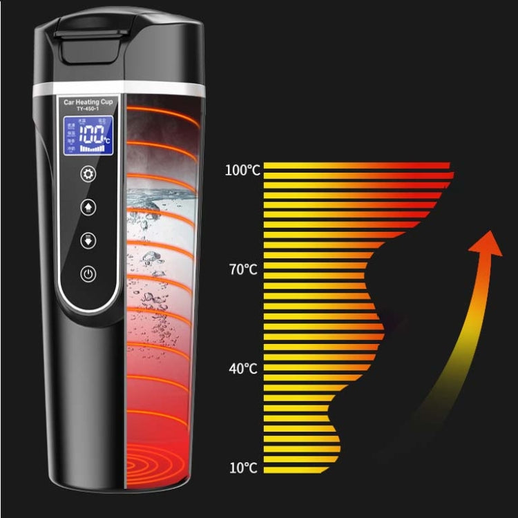 450ml Car Heating Water Bottle Thermos Mug Car Truck Universal Boiling Water Cup, Style:Car Models(Black)