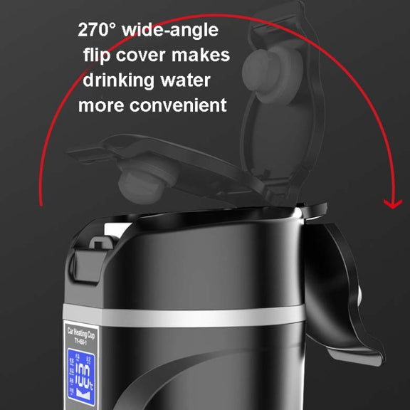 450ml Car Heating Water Bottle Thermos Mug Car Truck Universal Boiling Water Cup, Style:Car Models(Black)