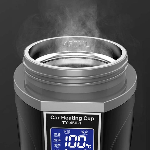 450ml Car Heating Water Bottle Thermos Mug Car Truck Universal Boiling Water Cup, Style:Car Models(Black)