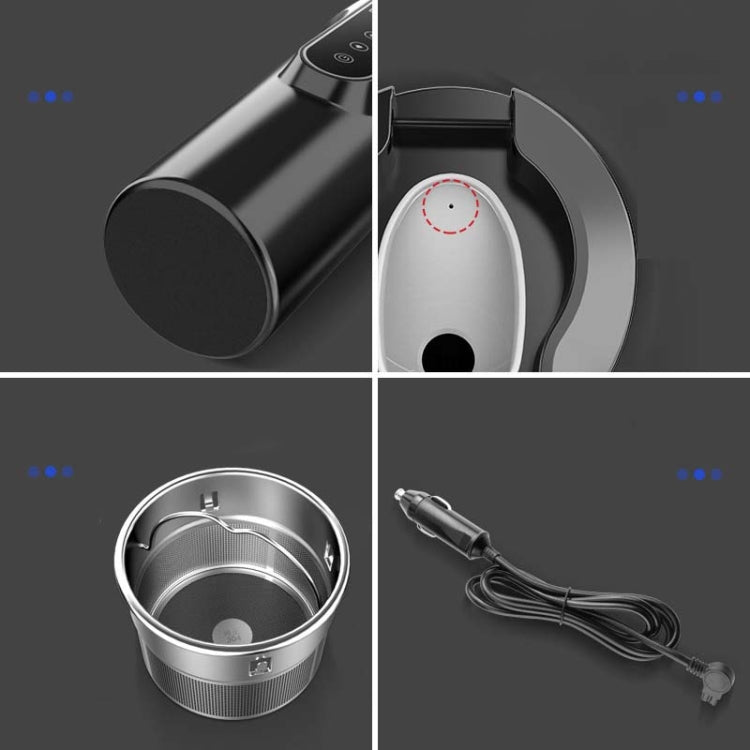 450ml Car Heating Water Bottle Thermos Mug Car Truck Universal Boiling Water Cup, Style:Car Models(Black)