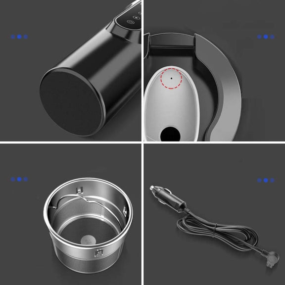 450ml Car Heating Water Bottle Thermos Mug Car Truck Universal Boiling Water Cup, Style:Car Models(White)