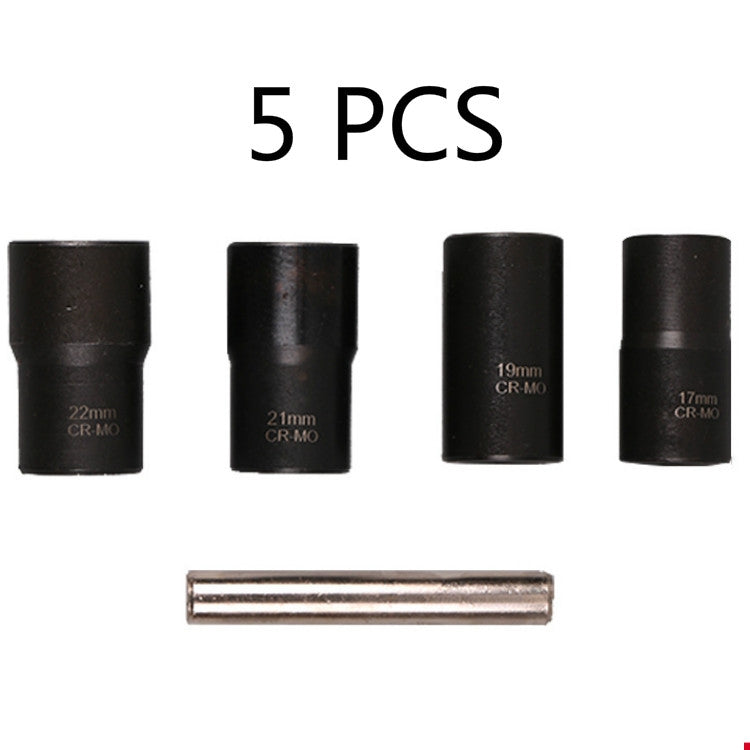 5 In 1 Non-Slip Sleeve Set Chrome-Molybdenum Steel Nut Disassembly Tool Sliding Tooth Nut Remover - Hand Tool Sets by PMC TechLife | Online Shopping South Africa | PMC TechLife | Buy Now Pay Later Mobicred