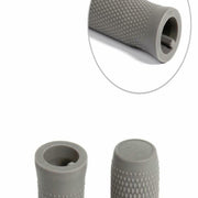 A Pair For Xiaomi Electric Scooter Silicone Car Handles Replace Non-slip Car Handles, Size:One Size(Light Grey)