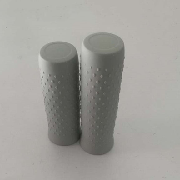 A Pair For Xiaomi Electric Scooter Silicone Car Handles Replace Non-slip Car Handles, Size:One Size(Light Grey)