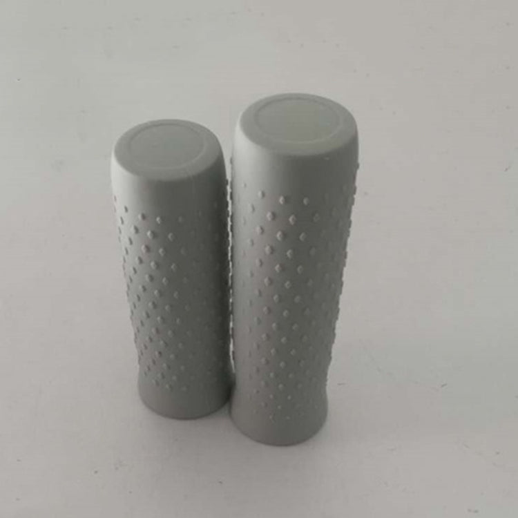 A Pair For Xiaomi Electric Scooter Silicone Car Handles Replace Non-slip Car Handles, Size:One Size(Light Grey)