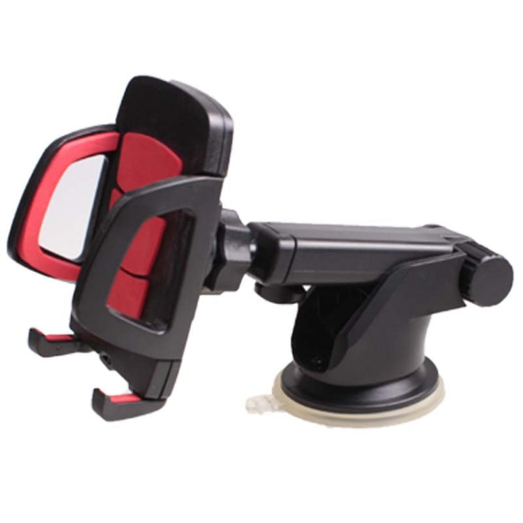 Car Phone Holder Car Air Outlet Mobile Phone Holder Suction Cup Navigation Instrument Panel General, Style:2 in 1(Red)
