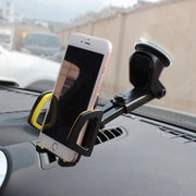 Car Phone Holder Car Air Outlet Mobile Phone Holder Suction Cup Navigation Instrument Panel General, Style:2 in 1(Red)
