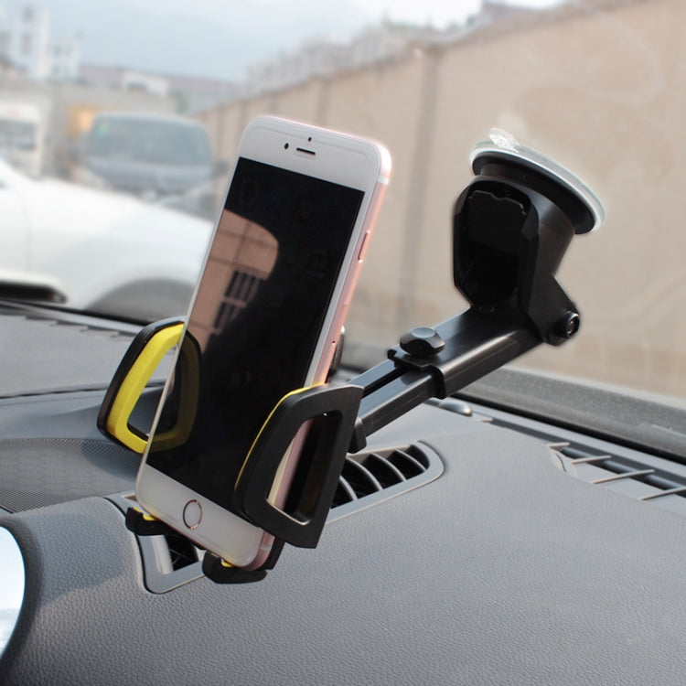 Car Phone Holder Car Air Outlet Mobile Phone Holder Suction Cup Navigation Instrument Panel General, Style:2 in 1(Red)