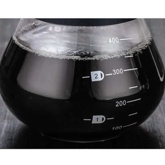 High Temperature Resistant Coffee Maker, Capacity:400ml, Style:With Strainer