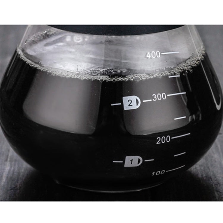 High Temperature Resistant Coffee Maker, Capacity:400ml, Style:With Strainer