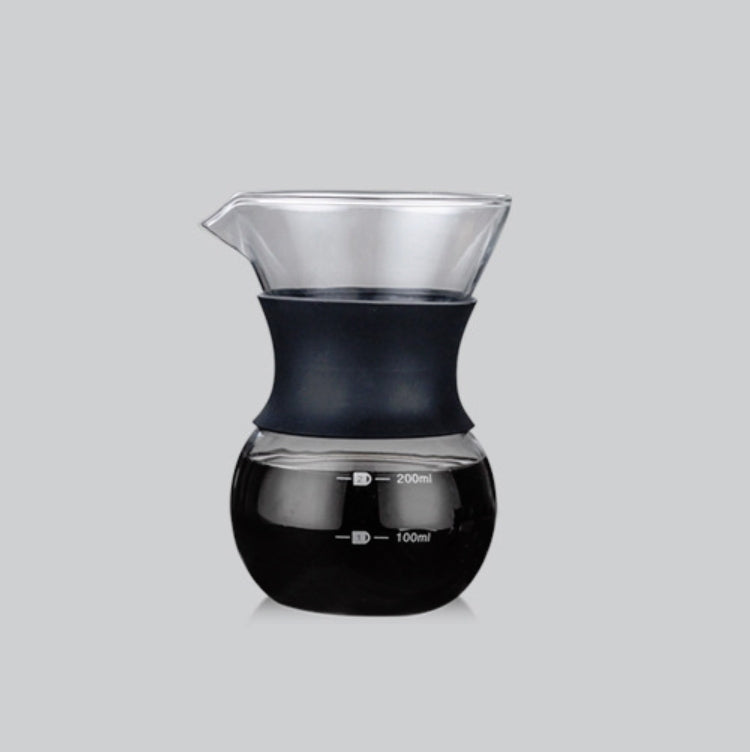 High Temperature Resistant Coffee Maker, Capacity:200ml, Style:Without Strainer