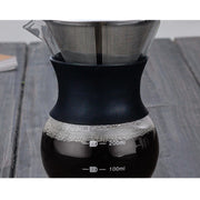 High Temperature Resistant Coffee Maker, Capacity:400ml, Style:Without Strainer