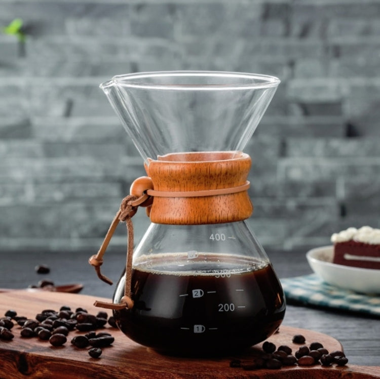 Hand Coffee Pot High Temperature Resistant 400ml Glass Coffee Pot, Style:Pot Without Strainer - free shipping - PMC TechLife - Order now!