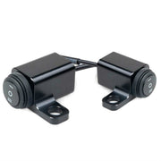 2 PCS / Set Motorcycle LED Lights Rearview Mirror Left And Right Switches Water-resistant Boat-Shaped Switches