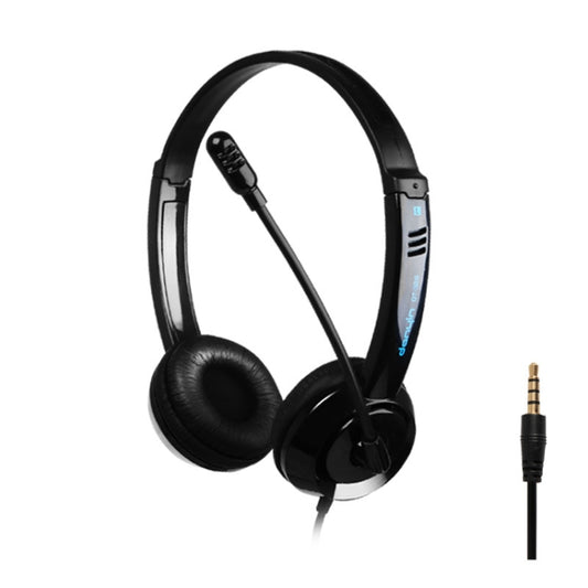 DANYIN DT326 Head-mounted Desktop Computer Children Learning Wire Headset with Microphone, Cable Length:1.8m, Style:Single Hole Four-level(Black) - free shipping - PMC Jewellery - Order now!