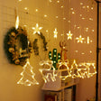 LED Curtain Lights Christmas Decoration Bell And Deer String Lights, Power Supply:Battery Box with RC(Warm White Light) - Christmas Decoration Lamps by PMc TechLife | Online Shopping South Africa | PMc TechLife | Buy Now Pay Later Mobicred