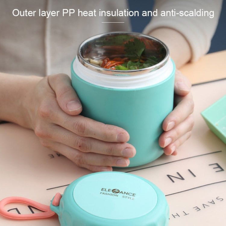 Stainless Steel Soup Cup Soup Pot Lunch Box Portable Thermos Cup(Green) - free shipping - PMC TechLife - Order now!