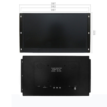ZGYNK HB1303Q Embedded Industrial Capacitive Touch Display, US Plug, Size: 15.6 inch, Style:Resistor - free shipping - PMC Jewellery - Order now!