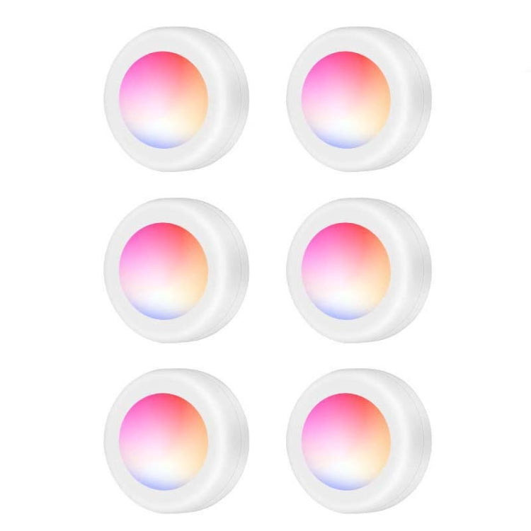 6 PCS / Set 16 Color RGB LED Night Light Strobe Atmosphere Pat Light Remote Control Cabinet Light with 2 Remote Control - Night Lights by PMc TechLife | Online Shopping South Africa | PMc TechLife | Buy Now Pay Later Mobicred