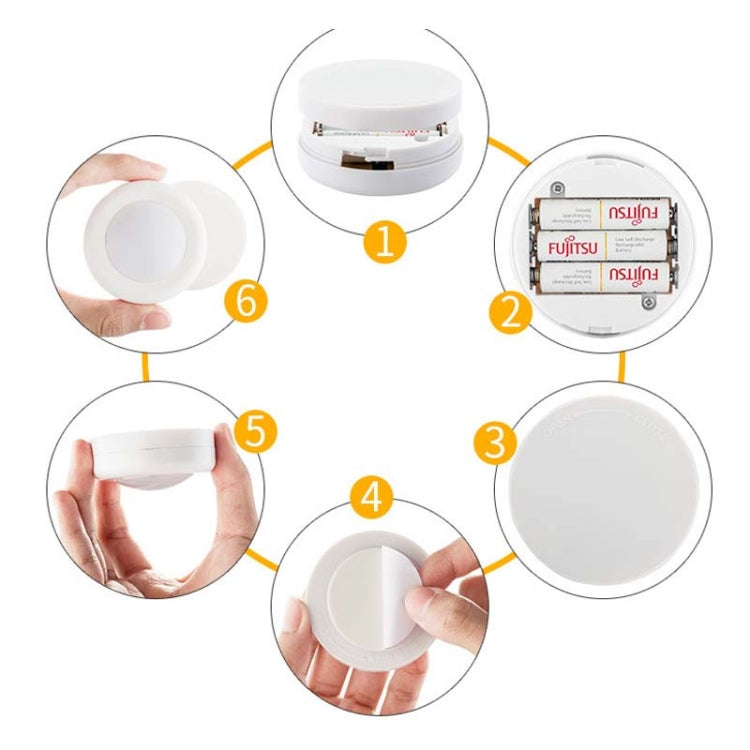 6 PCS / Set 16 Color RGB LED Night Light Strobe Atmosphere Pat Light Remote Control Cabinet Light with 2 Remote Control - Night Lights by PMc TechLife | Online Shopping South Africa | PMc TechLife | Buy Now Pay Later Mobicred