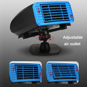 12V Multifunctional Heater For Car 360 Degree Rotating Car Heater, Style:Sucker Model