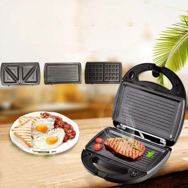 3 in 1 Sandwich Maker Multi-Function Waffle Maker Panini Breakfast Maker, EU Plug - free shipping - PMC TechLife - Order now!