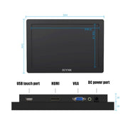 ZGYNK KQ101 HD Embedded Display Industrial Screen, Size: 15.6 inch, Style:Embedded