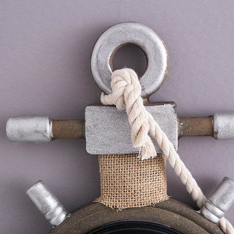 Retro Old Decoration Wall Clock Living Room Wooden Clock Wall Decoration(Blue) - Wall Clock by PMc TechLife | Online Shopping South Africa | PMc TechLife | Buy Now Pay Later Mobicred