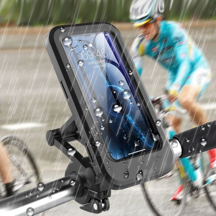 Motorcycle Rearview Mirror Mobile Phone Bracket Locomotive Mobile Phone Bracket Bicycle Handle Waterproof Bracket - Holders by PMC TechLife | Online Shopping South Africa | PMC TechLife | Buy Now Pay Later Mobicred