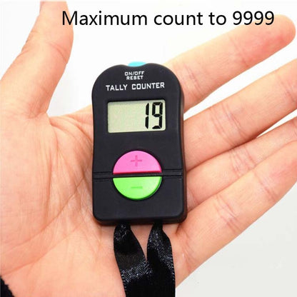 Large-Screen Electronic Digital Display Counter Manual Counter with Lanyard(Can Add or Subtract) - Pedometer by PMC Jewellery | Online Shopping South Africa | PMC Jewellery | Buy Now Pay Later Mobicred