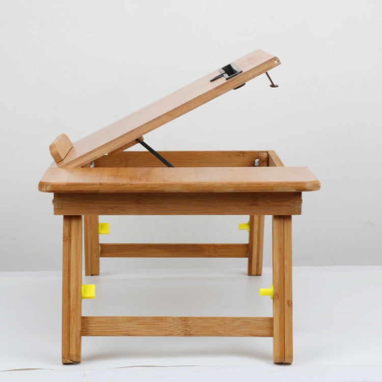 Folding Laptop Desk Bed Card Slot Lifting Type Lazy Computer Desk, Size: Medium (54cm), Style:with Drawer - Laptop Stand by PMC Jewellery | Online Shopping South Africa | PMC Jewellery | Buy Now Pay Later Mobicred