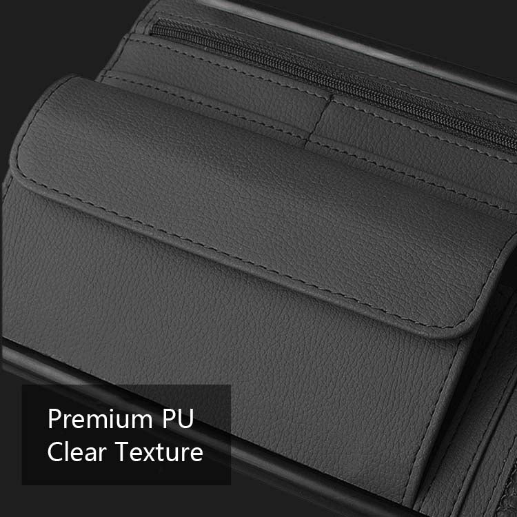 Car Sun Block Glasses Case Document Holder Car Plastic Frame Zipper Type Multi-Function Card Bag Storage Bag(Beige) - Sunglasses & Glasses Clips by PMC Jewellery | Online Shopping South Africa | PMC Jewellery | Buy Now Pay Later Mobicred