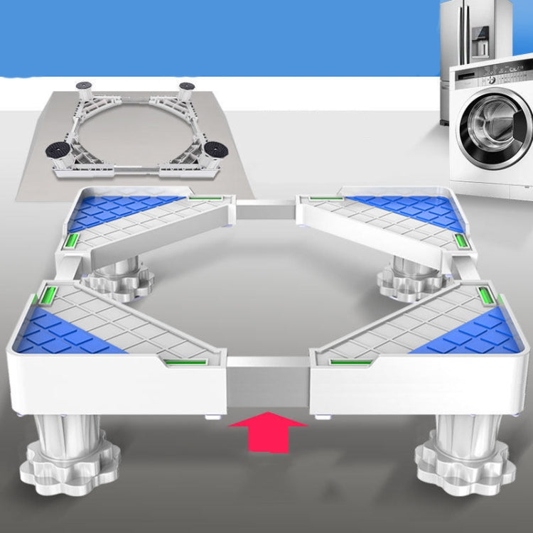 Single Tube 4 Legs Adjustable Stainless Steel Refrigerator Bracket Washing Machine Base Bracket - free shipping - PMC TechLife - Order now!