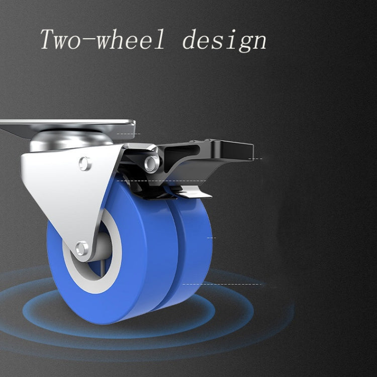 Double Tubes 4 Wheels + 8 Legs Adjustable Stainless Steel Refrigerator Bracket Washing Machine Base Bracket