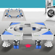 Double Tubes 8 Wheels + 4 Legs Adjustable Stainless Steel Refrigerator Bracket Washing Machine Base Bracket - free shipping - PMC TechLife - Order now!