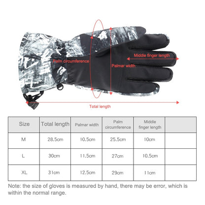 Winter Thermal Ski Gloves Outdoor Waterproof Velvet Gloves Thickening Touch Screen Motorcycle Gloves, Size: L(Red) - free shipping - PMC Jewellery - Order now!