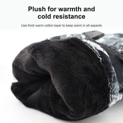 Winter Thermal Ski Gloves Outdoor Waterproof Velvet Gloves Thickening Touch Screen Motorcycle Gloves, Size: L(Red) - free shipping - PMC Jewellery - Order now!