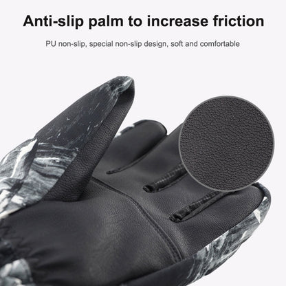 Winter Thermal Ski Gloves Outdoor Waterproof Velvet Gloves Thickening Touch Screen Motorcycle Gloves, Size: L(Red) - free shipping - PMC Jewellery - Order now!