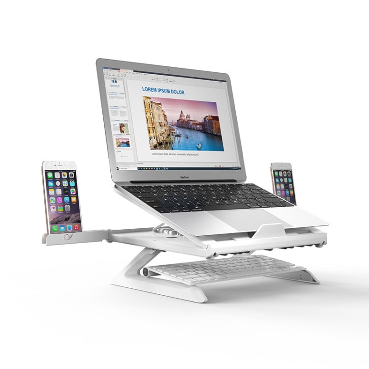 Multifunctional Folding Notebook Stand Monitor Increase Rack, Colour: Tripod (White) - Laptop Stand by PMC Jewellery | Online Shopping South Africa | PMC Jewellery | Buy Now Pay Later Mobicred