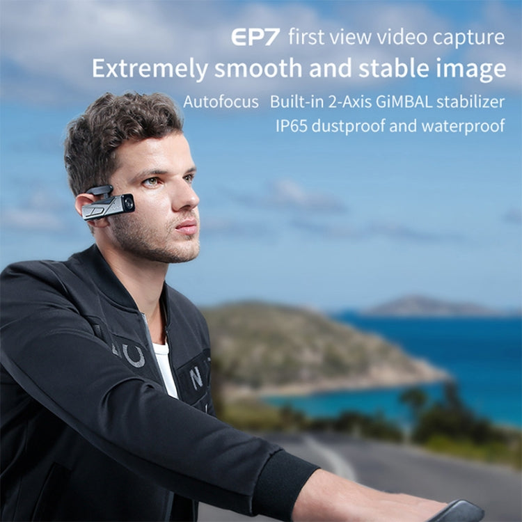 ORDRO EP7 4K Head-Mounted  Auto Focus Live Video Smart Sports Camera, Style:Without Remote Control(Silver Black) - Sports Camera by PMC TechLife | Online Shopping South Africa | PMC TechLife | Buy Now Pay Later Mobicred